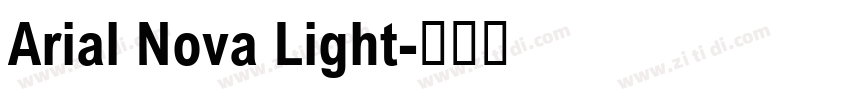 Arial Nova Light字体转换